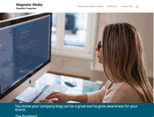 Tablet Screenshot of magnetarmedia.com